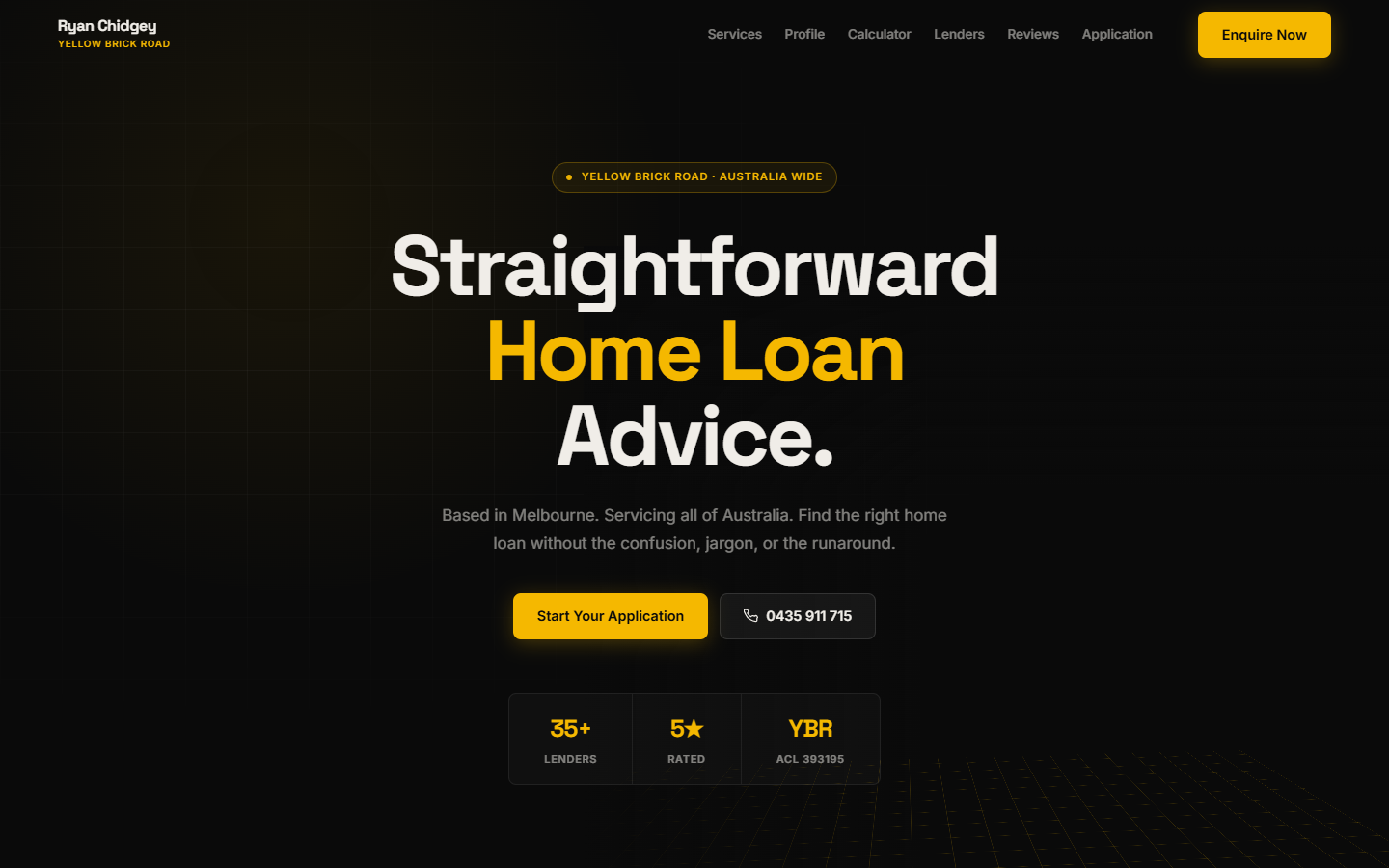 Ryan Chidgey Mortgage website screenshot